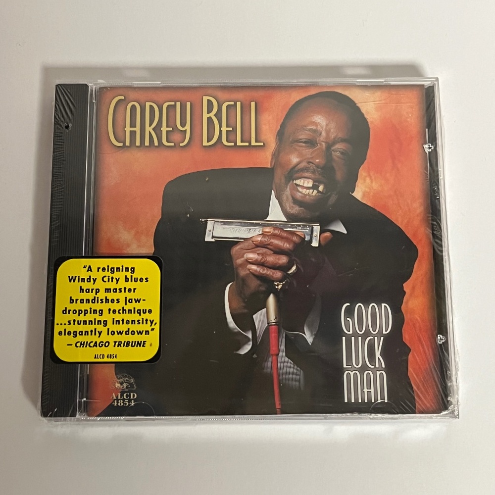 Vintage 1997 Carey Bell Good Luck Man CD Windy City Blues